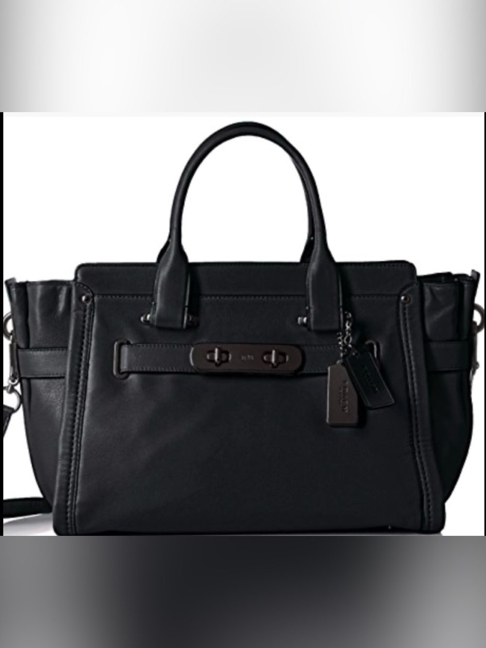 Coach 37732 Soft Grain Coach Soft Swagger Dk Navy